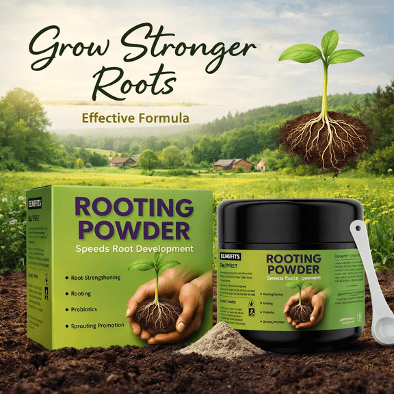 100g Plant Rooting Powder & Hormone - For Cuttings, Transplanting, Seedling Starter & Plant Fertilizer