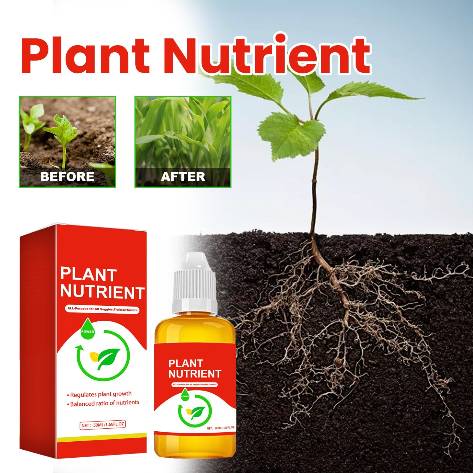 Plant Rooting Promoter and Growth Supplement, Rooting Hormone Liquid ...