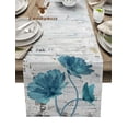 thumbnail image 1 of Plant Rose Flower Retro Old Newspaper Table Runner Home Wedding Table Mat Centerpieces Decoration Party Dining Long Tablecloth, 1 of 6
