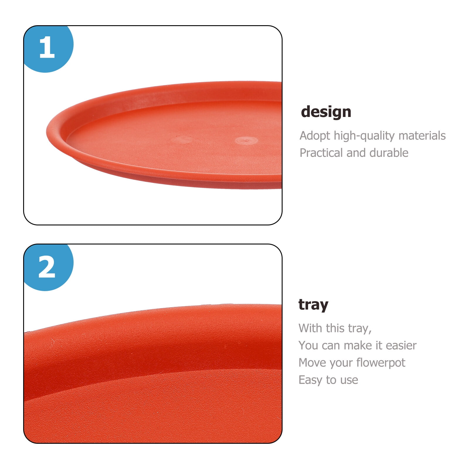 Plant Saucers 10Pcs Plant Saucers Oval Flowerpot Trays Plastic Flower