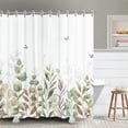 thumbnail image 1 of Plant Shower Curtain Botanical Shower Curtain Beige Leaves Eucalyptus Shower Curtain with Hooks Neutral Tan Fabric Shower Curtain for Bathroom 72" x 72", 1 of 6