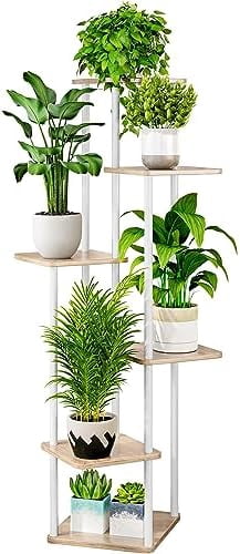 Plant Stand 5 Tier Indoor Metal Flower Shelf for Multiple Plants Corner ...