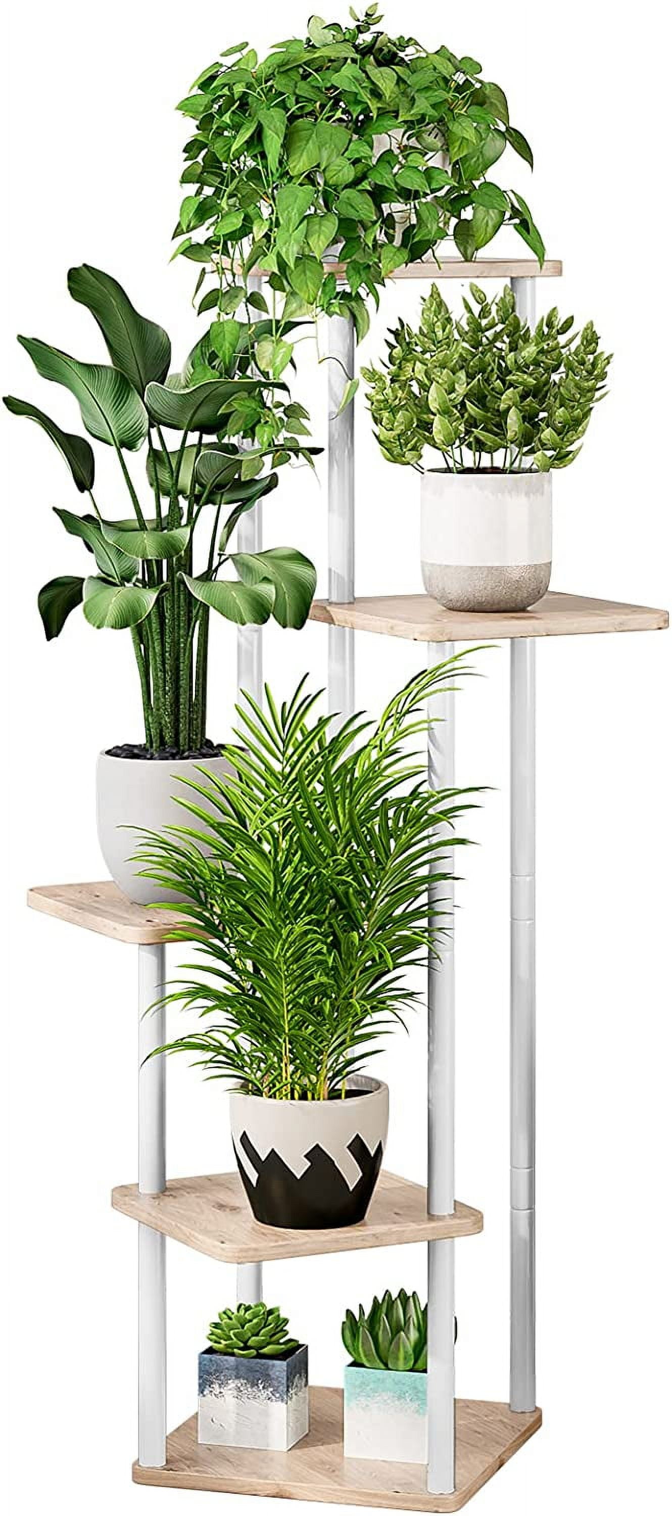 Plant Stand 5 Tier Indoor Metal Flower Shelf for Multiple Plants Corner ...