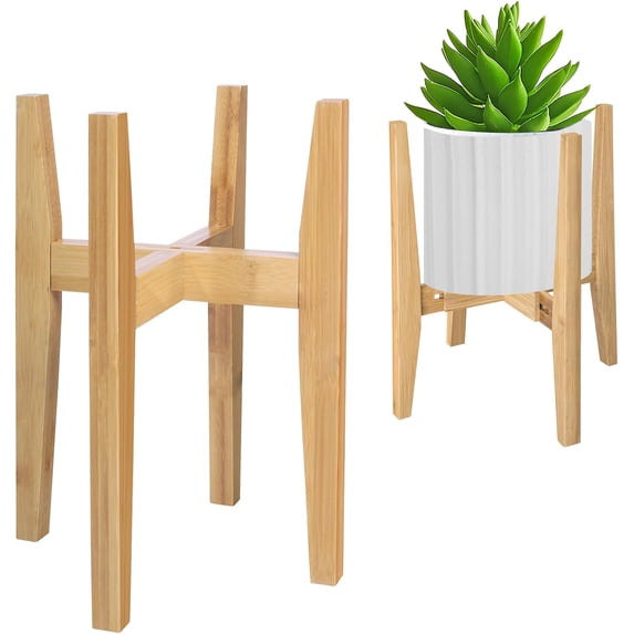 Plant Stand Indoor, Bamboo Plant Shelf, Adjustable Corner Plants Flower ...