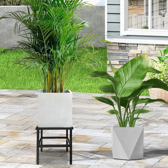 13 Inch Tall Metal Plant Stands Riser - 2-Pack