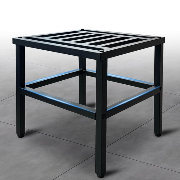 Plant Stand Indoor Outdoor, Metal Plant Stands Riser, Heavy Duty Wrought Iron T Pedestal Holders for Large Flower Pot, Outside Rust-Proof Black Flower Display Shelf for Patio