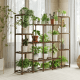 thumbnail image 1 of Plant Stand Indoor Outdoor Super Large Plant Shelf Multi Tiered Wood Flower Shelves Wooden Rack Garden Holder Planter Display For Yard Patio Lawn Balcony Living Room, 1 of 6