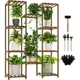 Plant Stand Indoor Plant Shelf Outdoor Tall Plant Rack for 11 Pots