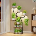 thumbnail image 1 of Plant Stand Indoor with Grow Light, 47" Corner Plant Stand for Indoor Plants, 7 Tiered Tall Plant Shelf Indoor Flower Stand Plant Rack, 1 of 5