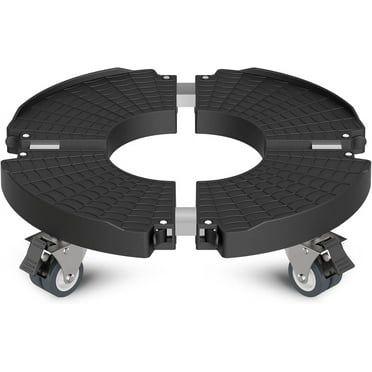 Plant Stand with Wheels Heavy Duty, 1Pack Adjustable 15-22 Plant Caddy with Lockable Caster Wheels 440LBS, Rolling Plant Stand/Dolly/Roller for Indoor Outdoor Large Planter, Flower Pot,Black