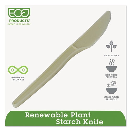 Eco-Products - Plant Starch Knife, Cream, 1000/Carton, Sold as 1 CT Eco-Products - Plant Starch Knife, Cream, 1000/Carton, Sold as 1 CT