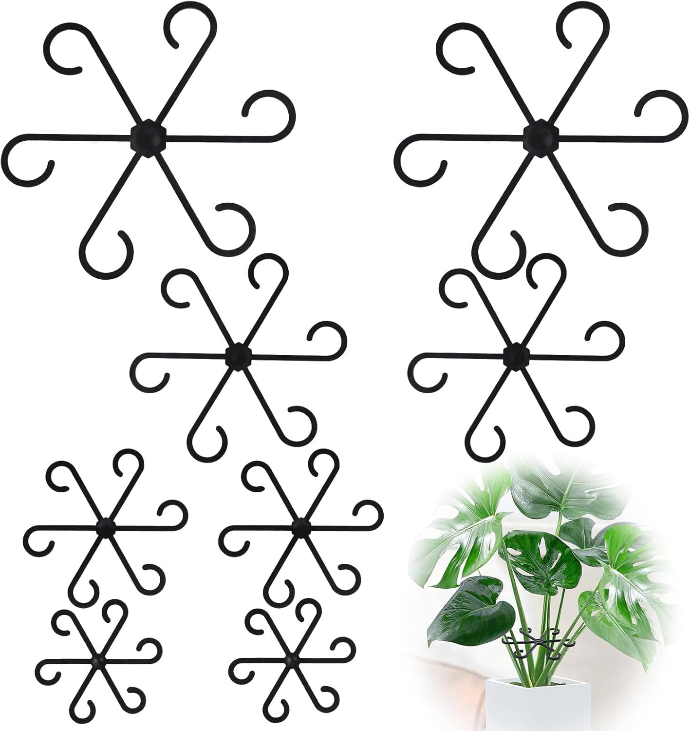 19+ Indoor Plant Accessories Plant Stem Support, Plastic Reusable Plant Stabilizer, Indoor Plants