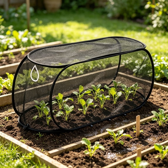 Plant Sunshade Net Cover, Garden Shade Cloth for Outdoor Plants, UV Protection Mesh Tent for Flower Bed Vegetable Patch, Foldable Cooling Netting for Greenhouse