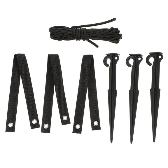 Plant Support Anchor Kit with Plastic Ties for Young Trees, Tree Stake Accessories for Stump Straightening and Growth Support