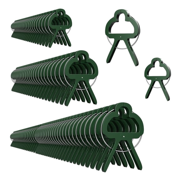 80PCS Plant Clips 2 Sizes Adjusting Reusable Garden Plant Supports Clips for Supporting Stems of Flower Vine Vegetables Tomatoes Climbing