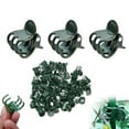 thumbnail image 1 of Plant Support Clips Green Plastic | 200 Pack Stem Fasteners for Orchid, Vine, Flower, Sapling | Flexible Garden Stakes, Trellis, Cane Secure | Small to Medium Plant Training, 1 of 7