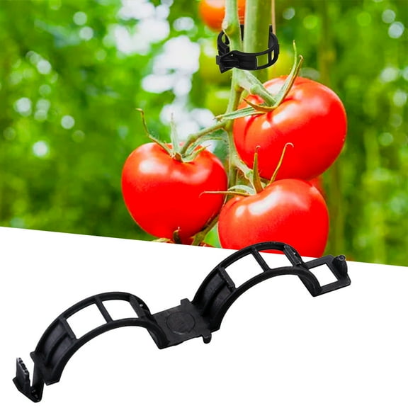 Plant Support Clips, Harpi Garden Clips for Climbing Plants, Tomato Fixed Clip Hanger Vegetable Melon Fruit Tomato Clip Plant Clip Plastic Binding Clip Tomato Ring Clip