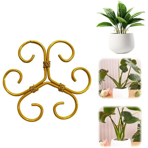 Plant Support Durable Stabilizer Grapple Holder,Plant Accessories Stable Plant Stem Support Stakes for Outdoor & Indoor Growing Climbing Plant Care Thriving Growth (3, Heart)