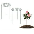 thumbnail image 1 of Plant Support Grow Through Grid Grow Through Hoops, Metal Flower Plant Brace Support Ring for Heavy Blossom 14"x18", 1 of 7