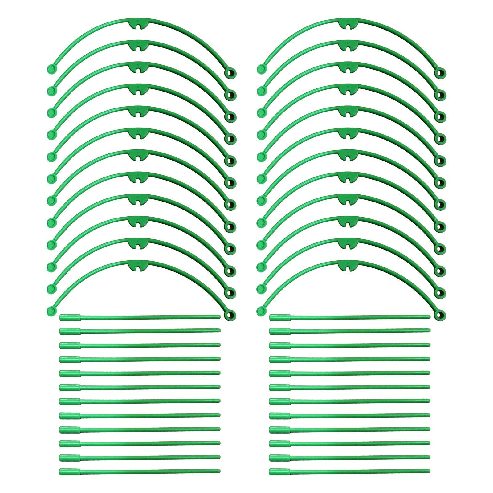 Plant Support Stake Half Round Plant Support, Stackable 3 Tier Garden ...
