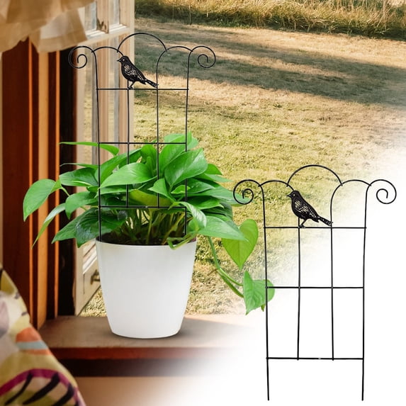 Plant Support Stakes, 2026 New Indoor Plant Trellis for Potted Plants, Garden Metal Trellis for Climbing Plants Indoor Outdoor Pothos Hoya Houseplants Flower Plant Support Structures