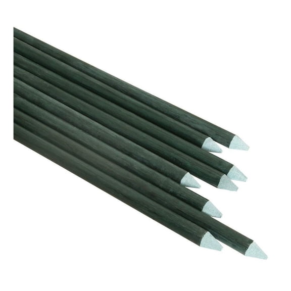 Plant Support Stakes 40 Pack - 1/4 Inch x 4ft Dark Green - Flower, Vegetable, Fruit Tree Support - Strong Plant Rods for Climbing & Tall Plants