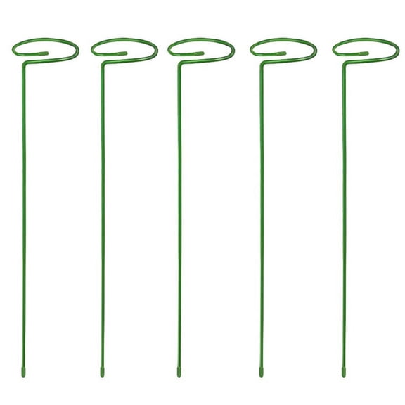 Plant Support Stakes, 90 Degree Right Angle Flower Support Stakes, Large Open Loop Plant Sticks for Amaryllis Orchids Tulips Peonies, Prevent Lodging for Indoor Potted Plants Outdoor Garden