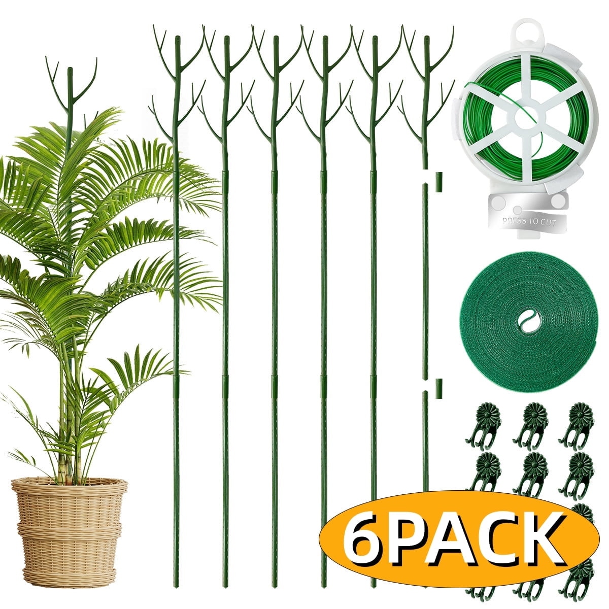 Plant Support Stakes for Indoor Plants Detachable Twig Plant Stakes and ...