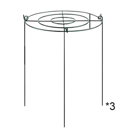 Plant Support Stakes,Peony Cage Plant Support Ring,Metal Flower Support Frame,Garden Plant Support For Peonies Roses Hydrangeas,Heavy Duty Rustproof Plant Stakes,Outdoor Flower Support Set