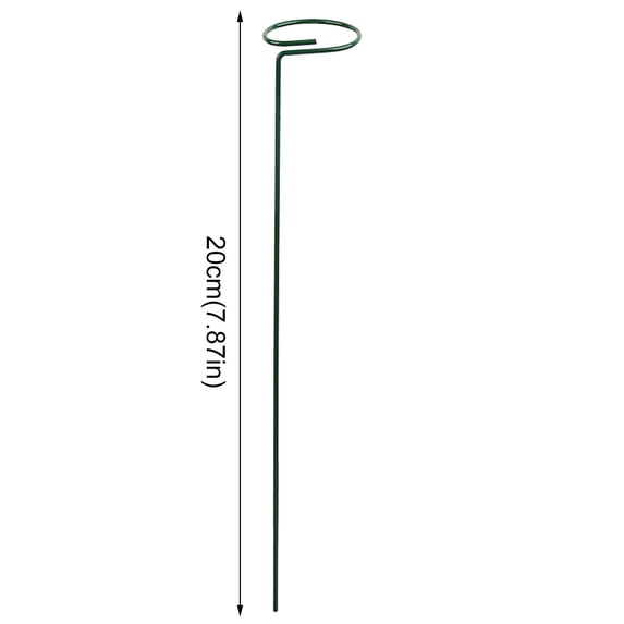 Plant Support Stakes Plant Stakes For Indoor Plants, Garden Single Stem Flower Support Stick Metal Amaryllis Plant Cage Support Rings for Orchid Lily Peony Rose Stem 7.9 inch,1Pc