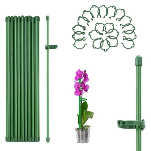 Plant Support Stakes,Set of 19 Durable Garden Stakes for Vegetable,Yahome Portable Flower Support Tool for Tomatoes,Flower Use