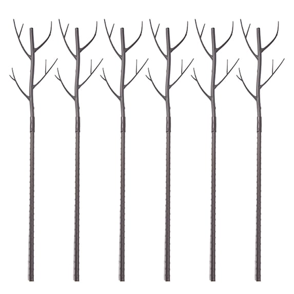 Plant Support Stakes Stackable Monstera Garden Stick Pole Set of 6 Brown, Garden Plant Supports Stackable Design Weatherproof Plastic Steady Support for Heavy Plants Quick Assembly Indoor Outdoor Use