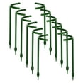thumbnail image 1 of Plant Support for Indoor and Outdoor Small Plants, 14*14cm Half Round for Potted Plants, Plastic Ring Flower Stakes (12Pc), 1 of 1