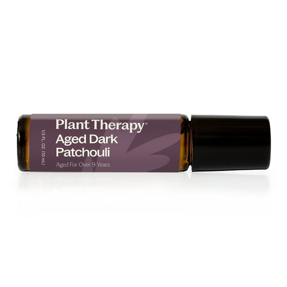 Plant Therapy Aged Dark Patchouli Roll-On 10 mL (1/3 oz) 100% Pure, Natural Aromatherapy, Convenient Roll-On with a Long-Lasting Personal Scent, Expertly Aged to Perfection for Depth & Complexity