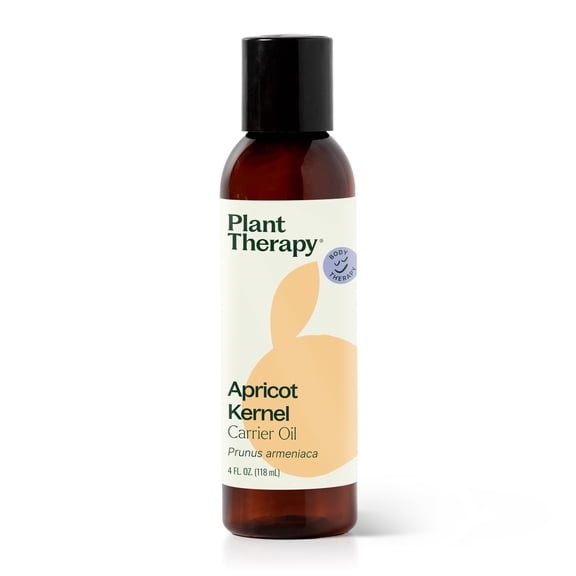 Plant Therapy Apricot Kernel Carrier Oil 4 oz Base Oil for Aromatherapy, Essential Oil or Massage use