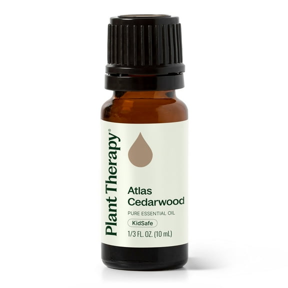 Plant Therapy Atlas Cedarwood Essential Oil 10 mL (1/3 oz) 100% Pure, Undiluted, Therapeutic Grade