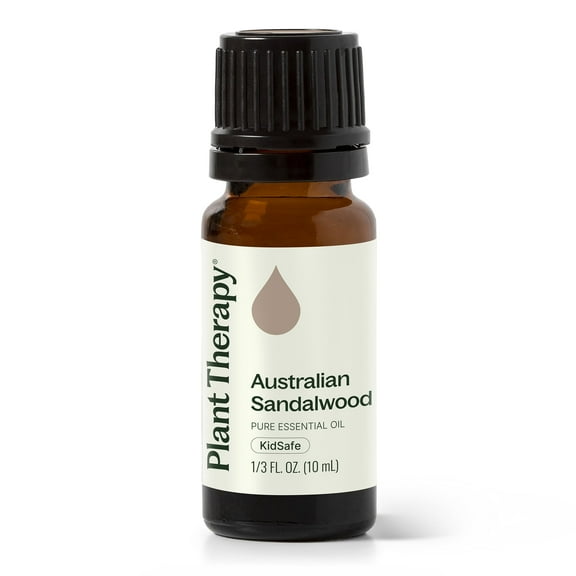 Plant Therapy Australian Sandalwood Essential Oil 100% Pure, Undiluted, Natural Aromatherapy for Diffusion and Body Care, Therapeutic Grade 10 mL (1/3 oz)