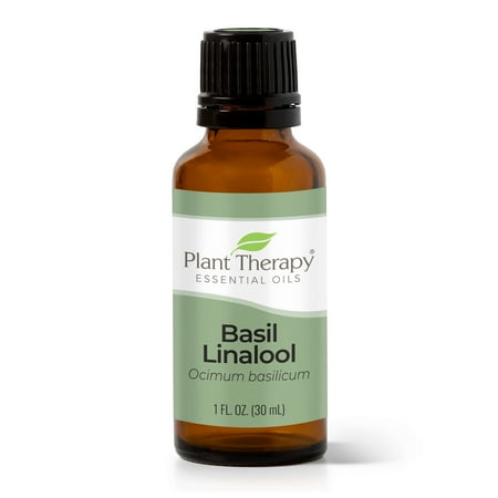 Plant Therapy Basil Linalool Essential Oil 30 mL (1 oz) 100% Pure, Undiluted, Therapeutic Grade