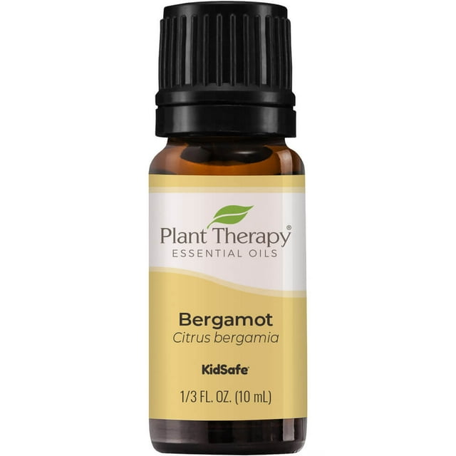 Plant Therapy Bergamot Essential Oil 100% Pure, Undiluted, Natural Aromatherapy, Therapeutic Grade 10 mL (1/3 fl oz)