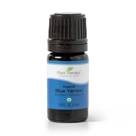 Plant Therapy Blue Yarrow Organic Essential Oil 5 ml (1/6 oz) 100% Pure