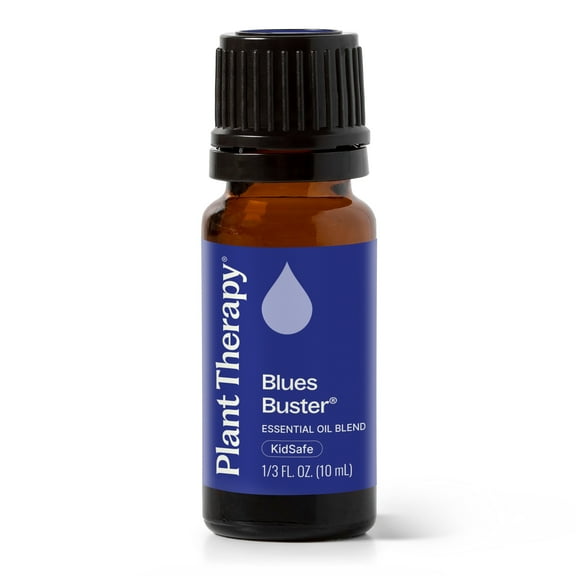 Plant Therapy Blues Buster Essential Oil Blend, 10 mL (1/3 oz), Pure, Undiluted, Mood Boosting
