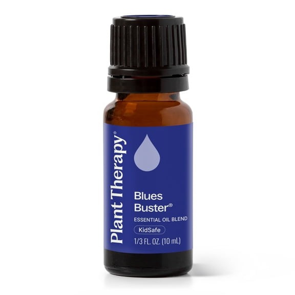 Plant Therapy Blues Buster Essential Oil Blend, 10 mL (1/3 oz), Pure, Undiluted, Mood Boosting