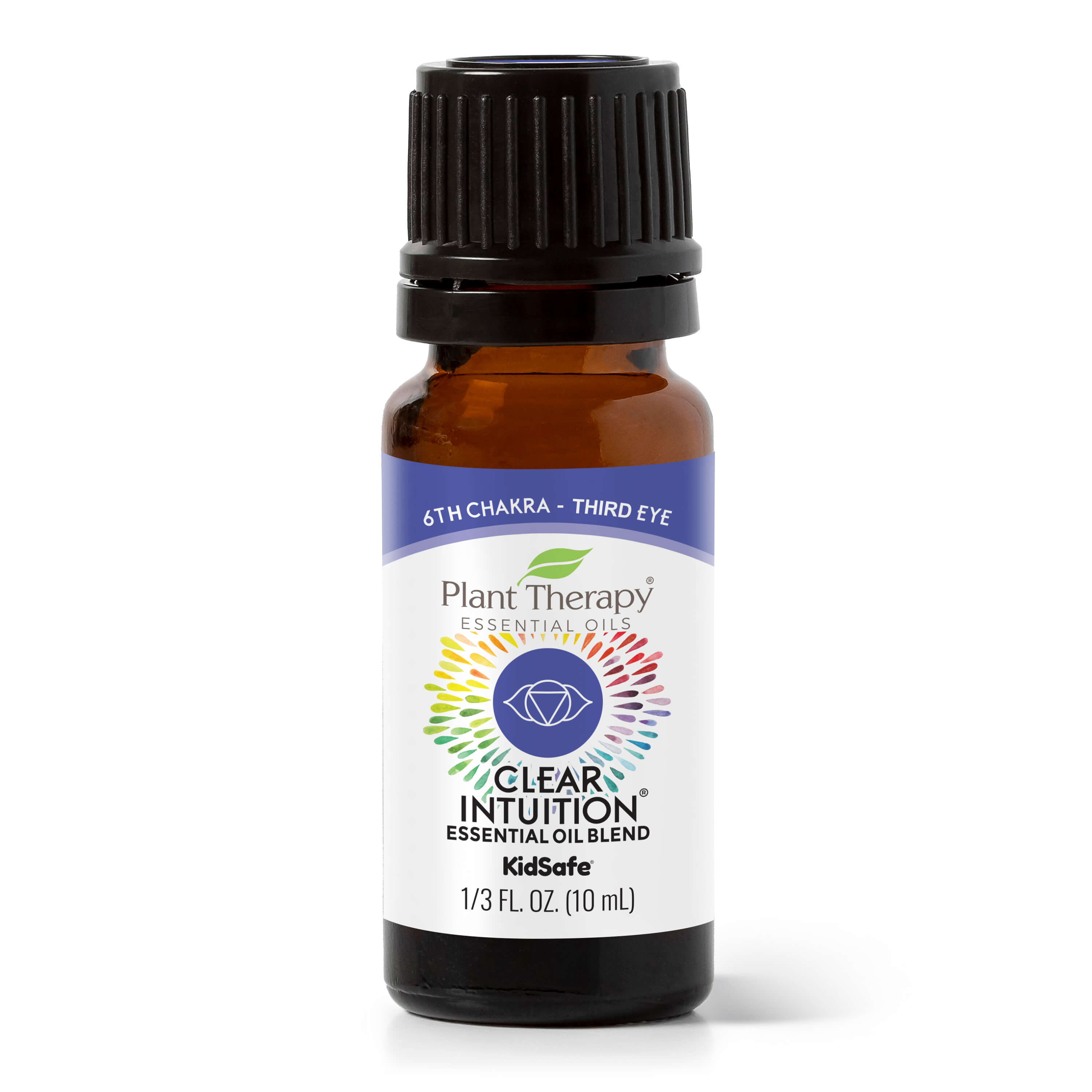 Plant Therapy Chakra 6 Clear Intuition Essential Oil Blend (Brow Chakra) 10 mL (1/3 oz) 100% Pure, Undiluted, Therapeutic Grade