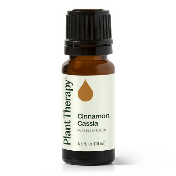 Plant Therapy Cinnamon Cassia Essential Oil 10 mL (1/3 oz) 100% Pure, Undiluted, Therapeutic Grade