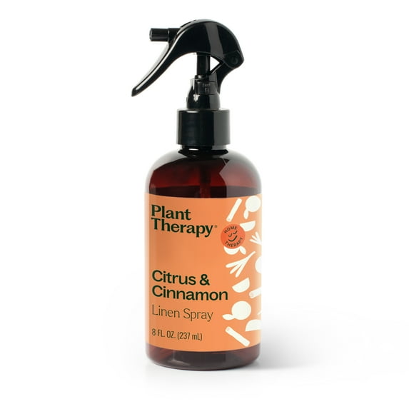 Plant Therapy Citrus & Cinnamon Linen and Pillow Spray, Warm & Inviting Aroma, Mood-Boosting for the Holiday Season, Adds a Festive Touch to Your Home, Natural Fragrance 8 oz