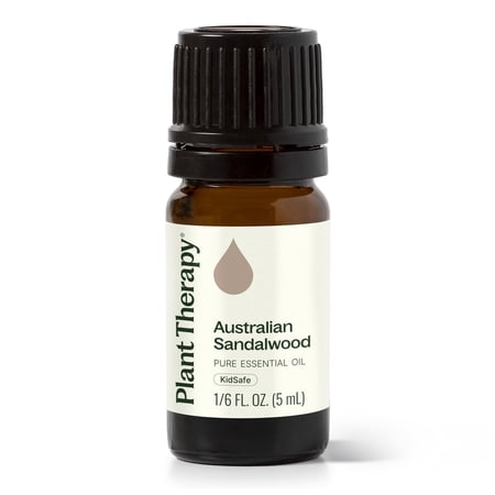 Plant Therapy Australian Sandalwood Essential Oil 100% Pure, Undiluted, Natural Aromatherapy for Diffusion and Body Care 5 mL (1/6 oz)