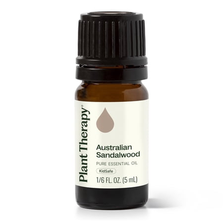 Plant Therapy Australian Sandalwood Essential Oil 100% Pure, Undiluted, Natural Aromatherapy for Diffusion and Body Care 5 mL (1/6 oz)