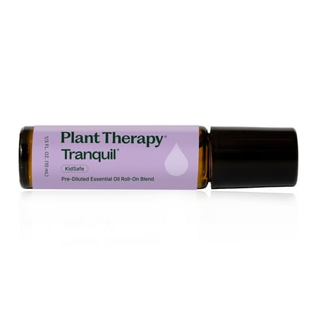 Plant Therapy Tranquil Essential Oil Blend 100% Pure, Pre-Diluted Roll-On, Natural Aromatherapy 10 mL (1/3 oz)