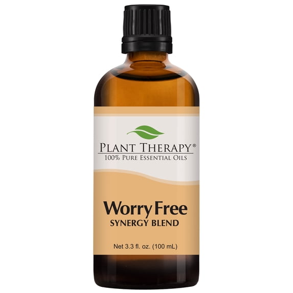 Plant Therapy Essential Oil | Worry Free Synergy | Stress & Calming Relief Blend | 100% Pure, Undiluted | 100 mL (3.3oz)
