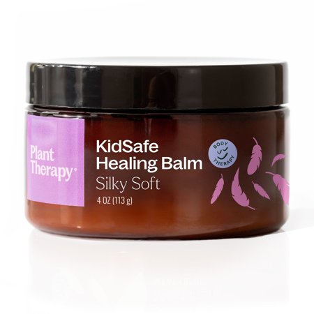 Plant Therapy Essential Oils KidSafe Silky Soft Healing Balm - Pure, Natural, Soothing, 4 oz